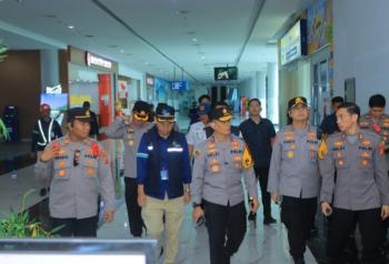 Kapolda Lampung Cek Langsung Pengamanan di Bakauheni, Hadapi Arus Mudik Lebaran