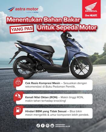 Astra Motor Natar Ajak Konsumen Memilih Bahan Bakar yang Tepat untuk Sepeda Motor