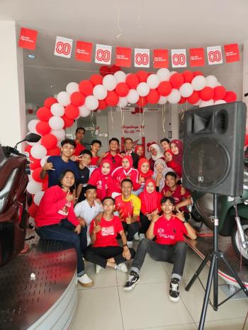 TDM Kota Agung Gelar Kegiatan Semarak HUT RI ke-80 Bersama Seluruh Tim Dealer