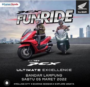 Tunas Honda dan Jaringannya NSS Kedaton Sukses Menggelar PCX Fun Ride