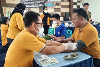 Dalam Rangka Hari Bhakti Pemasyarakatan Ke 60, Lapas Kelas 1 Bandar Lampung Gelar Pemeriksaan Kesehatan Gratis 