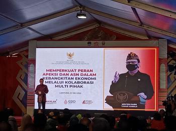 HUT Ke-22 Apeksi Resmi Dibuka, Menteri Tjahjo Ingatkan Kepala Daerah Pelototi ASN 