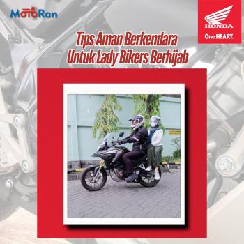 Tips Aman Berkendara Untuk Lady Bikers Berhijab 