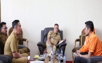 Bupati Lamsel Nanang Ermanto,Terima Audiensi KCU Bandarlampung Pos Indonesia