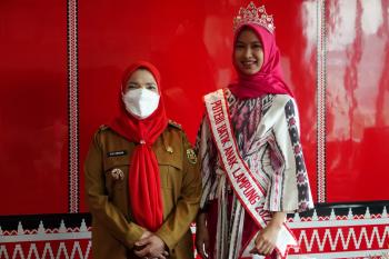 Atifah Khanza Siap Berkompetisi Dalam Pemilihan Puteri Batik Cilik Indonesia 2022