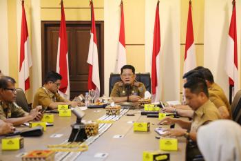 Pemprov Lampung Gelar Rapat Persiapan Kunjungan Kerja Pj. Gubernur Lampung Ke Kabupaten Pringsewu dan Tanggamus 