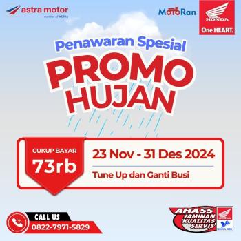 Musim Hujan Sudah Tiba, Yuk Rutin Cek 5 Komponen Sepeda Motor Mu