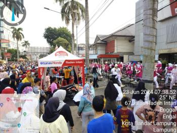 TDM Radin Intan Meriahkan HUT Lampung Dengan Senam Trampolin 