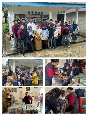 PT Makmur Elok Graha Gelar Program Makan Bergizi Gratis di Posyandu Sijantung