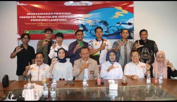FTI Lampung Gelar Musprov, Siap Kembangkan Triathlon di Daerah