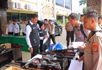 Cek Senjata hingga Administrasi, Itwasda Audit Polresta Bandar Lampung