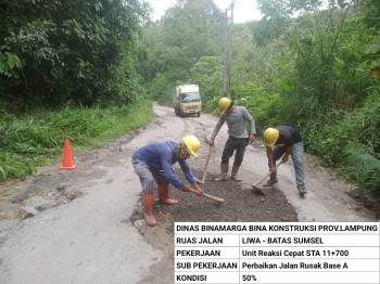 Pemprov Lampung Terus Kebut Perbaikan Jalan Di Berbagai Wilayah 