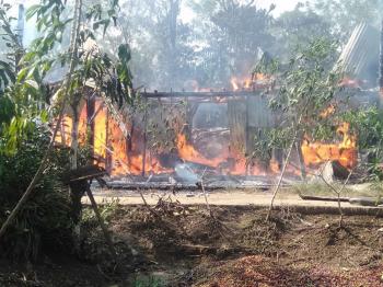 Satu Rumah Warga Pekon Hujung Hangus Terbakar