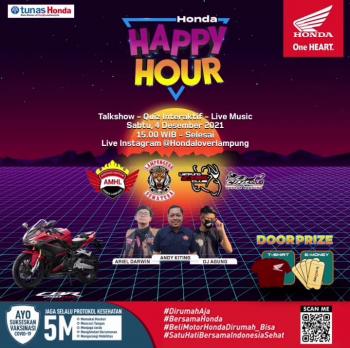 Tunas Honda Bersama Jaringannya Sukses Menggelar Honda Happy Hour Bersama Asosiasi Motor Honda Lampung