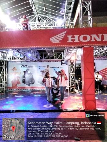 Astra Motor Natar Ramaikan Lampung Fest dengan Booth dan Pameran Motor Honda