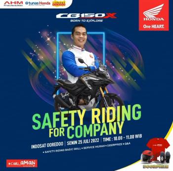 Tunas Honda dan Jaringannya NSS Kedaton Sukses Menggelar Webinar Safety Riding For Company Indosat Ooredoo