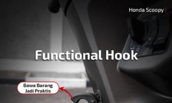 Ini Fungsi Functional Hook Pada Motor Honda Scoopy