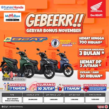 Astra Motor Hadirkan Promo Produk Skutik di Bulan November 