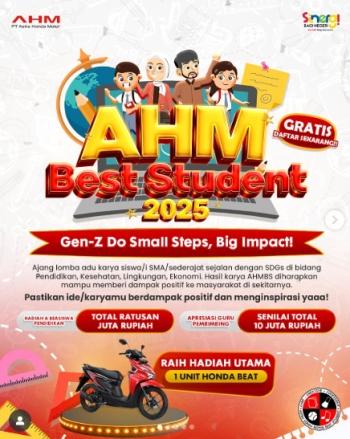 Astra Motor Imam Bonjol Dukung Gen-Z Berprestasi Lewat AHM Best Student 2025