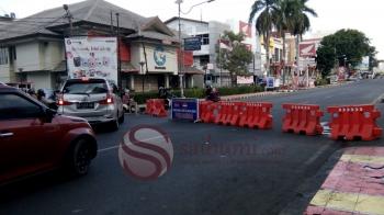 Lagi, Jalan Protokol Kota Bandarlampung Kembali DisekatÂ 