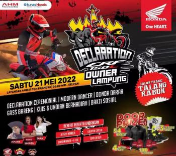 Main Dealer dan Jaringannya NSS Kedaton Mengadakan Declaration CRF 150L