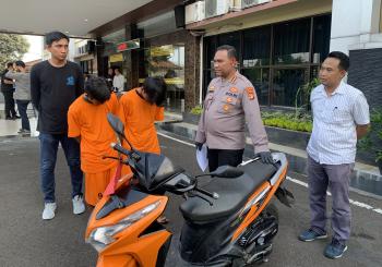 Modus Pinjam Motor, Seorang Buruh Gelapkan Vario dan Tukar dengan Mio. Penadah Ikut Diamankan