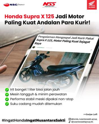 Honda Supra X 125 Jadi Motor Paling Kuat Andalan Para Kurir- jadi tau bareng NSS Pringsewu   