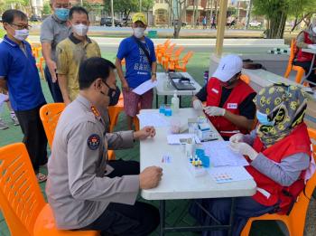Polri dan PSMTI Donor Darah, Kabidhumas Pandra: Kami Tergerak untuk Membantu Masyarakat