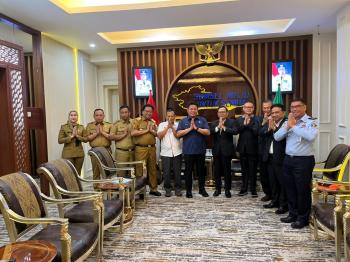 Laksdya TNI (Purn) Dr. Agus Setiadji Bertemu Dengan Gubernur Sumatera Selatan, Bahas POPNAS 2023