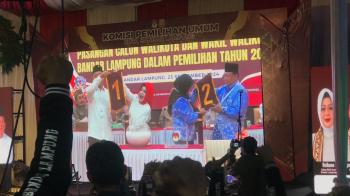 Sah, Nomor Urut Paslon Pilwakot Bandar Lampung 2024 Ditetapkan: Berikut Visi Misinya
