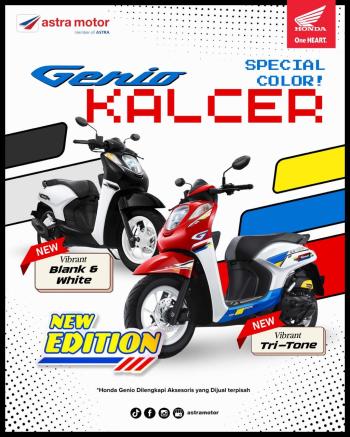 Hadirkan Warna Baru, Honda Genio Kini Tampil Lebih Trendy dan Kekinian!   