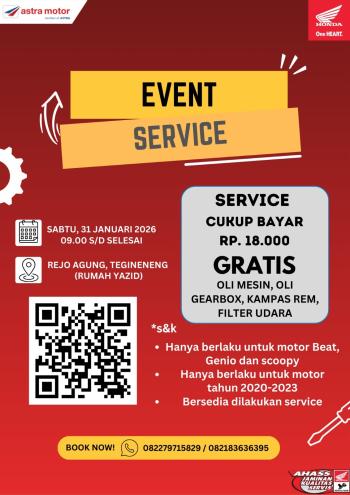ASTRA MOTOR GELAR EVENT SERVICE SPESIAL DENGAN PROGRAM SERVIS TERJANGKAU