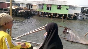 Pasca Diterjang Ombak, Warga Tingkatkan Pengawasan