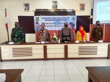Danramil Hadiri Lokakarya Mini Lintas Sektor Kecamatan Bandongan