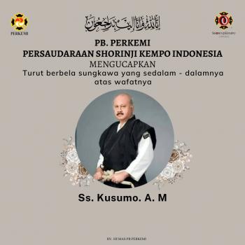 Keluarga Besar Shorinji Kempo se-Indonesia Berduka, Ss.Kusumo A.M Tutup UsiaÂ 