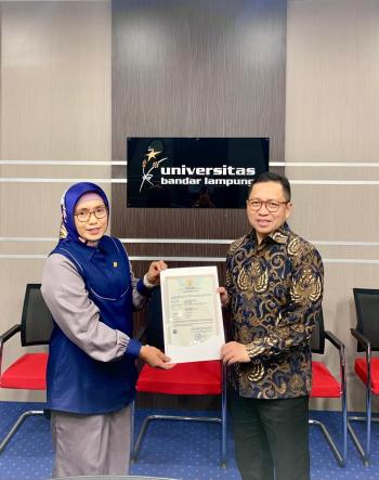 Buat Invensi di Bidang Teknik, Dosen UBL Dapatkan Sertifikat Paten 