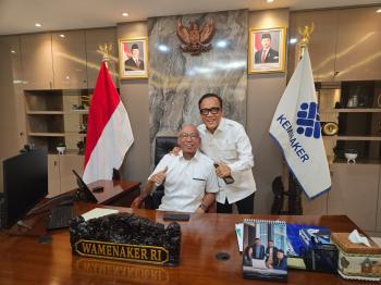 Rahmat Mirzani Djausal Menemui Wakil Menteri Ketenagakerjaan (Wamenaker) Membahas Isu Strategis Terkait Perlindungan Ketenagakerjaan 
