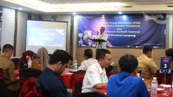 BPS Provinsi Lampung Perkuat Layanan dan Pembinaan Statistik Sektoral Melalui FGD Inklusif