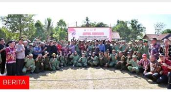 Sebanyak 300 Personel Satgas Linmas Se Kecamatan Natar Siap Amankan Pilkada Lampung Selatan 