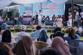 Cagub Lampung Mirza Gelar Dialog Terbuka Bersama Para Petani 