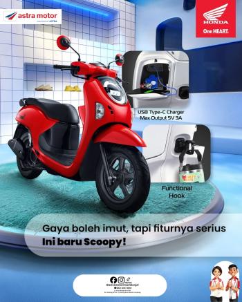 Gaya Imut, Fitur Serius: New Honda Scoopy Hadir Manjakan Pengendara di Bandar Lampung