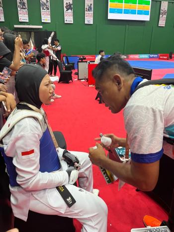 Kalah Dari Atlet Pelatnas, Carraya Persembahkan Perak Taekwondo