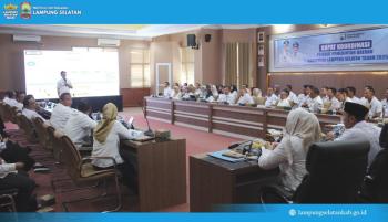 Pemkab Lampung Selatan Gelar Rapat Koordinasi Bulanan di Aula Krakatau 