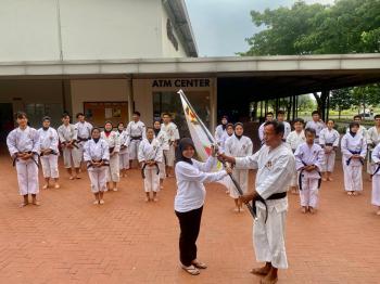 Pelepasan Kontingen Kabupaten Bekasi ke KEJURNAS Shorinji Kempo di Solo