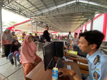 Aman dan Lancar, Karutan Bandarlampung Pantau Pelayanan Kunjungan WBP di Hari Keempat Lebaran Idul Fitri 1444 H
