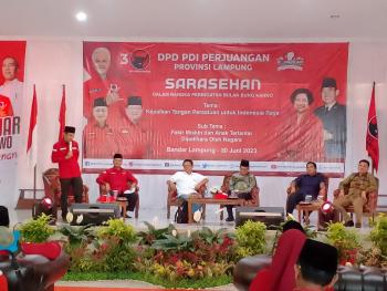 Sarasehan DPD PDIP Lampung: Gotong-Royong Tekan Angka Kemiskinan di LampungÂ 