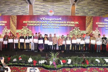 Komisi Informasi Provinsi Lampung Berikan Apresiasi Keterbukaan Informasi, Anugerah Keterbukaan Informasi 2024, Jadi Tolak Ukur Transparansi Publik 