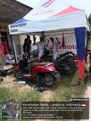 Astra Motor Natar Gelar Service Visit untuk Dekatkan Layanan AHASS ke Konsumen