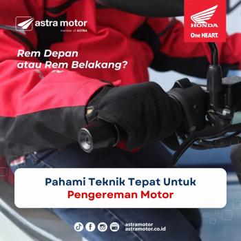 Pahami Teknik Tepat untuk Pengereman Motor 