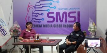 Herman Bersama SMSI Lampung, Sebut Strategi Perkuat PWI Lebih Profesional di Lampung